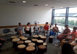 Drumming for team building for Jigsaw Dublin